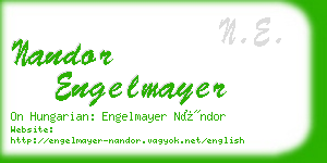 nandor engelmayer business card
